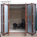 Economic Price Outdoor Waterproof Aluminium Folding Doors Foldable Tempered Glass Door Price